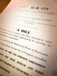 Johnson Amendment bill